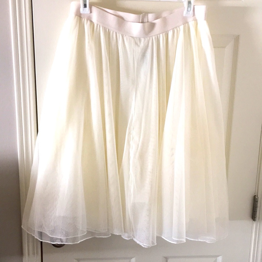 Ivory tulle skirt